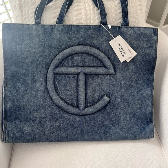 Telfar Shopper Denim - Large BNWT! - Picture 4 of 9